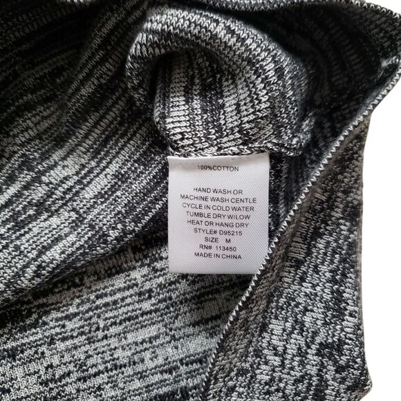 Anthropologie Lulumari Dress Womens Medium Black Gray 100% Cotton Y2K - Picture 7 of 11